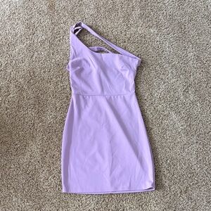 Blue Blush One-Shoulder Lilac Dress